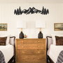 Wallity Mountains Metal Wall Art - APT630 Negro